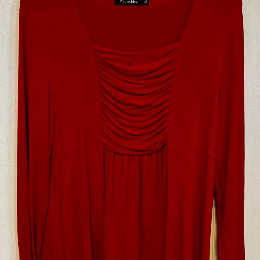 Women's "Yesfashion" Red Shirt size XL